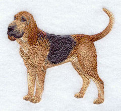 Bloodhound Custom Machine Embroidered Mens Tshirt