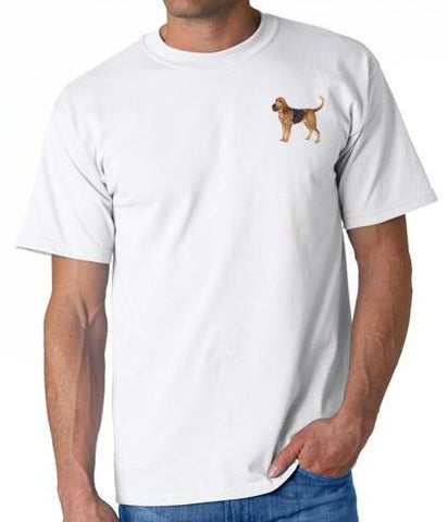 Bloodhound Custom Machine Embroidered Mens Tshirt